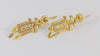 Pendientes antiguos en oro amarillo 18k y perlas - Mayka Jewels