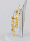 Pendientes antiguos en oro amarillo 18k y perlas - Mayka Jewels