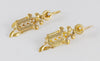 Pendientes antiguos en oro amarillo 18k y perlas - Mayka Jewels