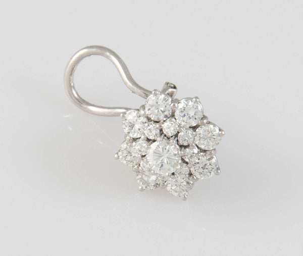 Pendientes en oro blanco 18k con brillantes de alta calidad 3.45ct - Mayka Jewels