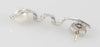 Pendientes en oro blanco 18k con perla y brillantes - Mayka Jewels