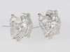 Pendientes en oro blanco 18k y 2.55ct brillantes - Mayka Jewels