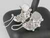 Pendientes en oro blanco 18k y 2.55ct brillantes - Mayka Jewels