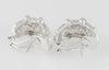 Pendientes en oro blanco 18k y 2.55ct brillantes - Mayka Jewels