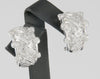 Pendientes en oro blanco 18k y 2.55ct brillantes - Mayka Jewels