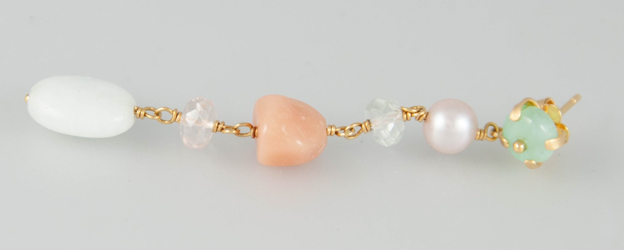 Pendientes Tous en oro 18k con perlas y cuarzos - Mayka Jewels