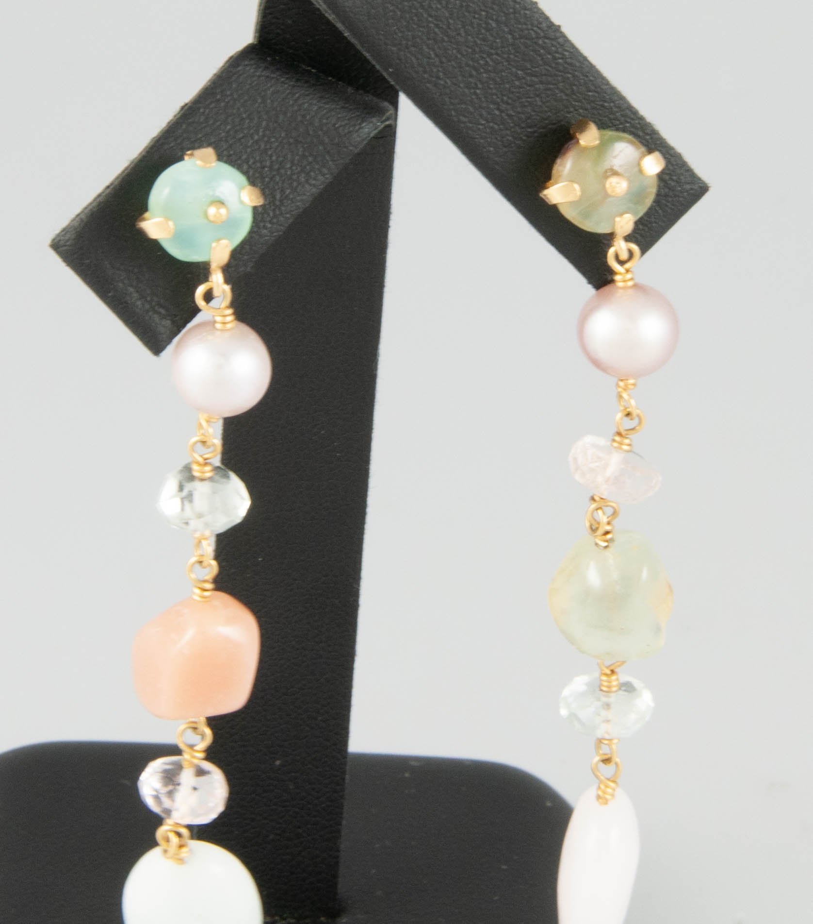 Pendientes Tous en oro 18k con perlas y cuarzos - Mayka Jewels