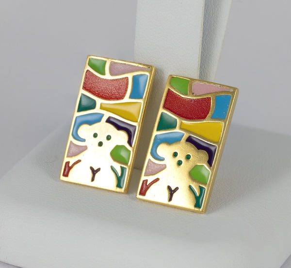 Pendientes Tous en oro amarillo 18k - Mayka Jewels