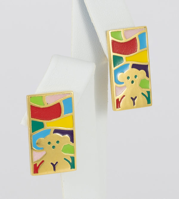 Pendientes Tous en oro amarillo 18k - Mayka Jewels