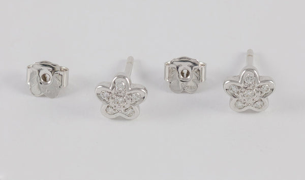 Pendientes Tous en oro blanco 18k y brillantes - Mayka Jewels