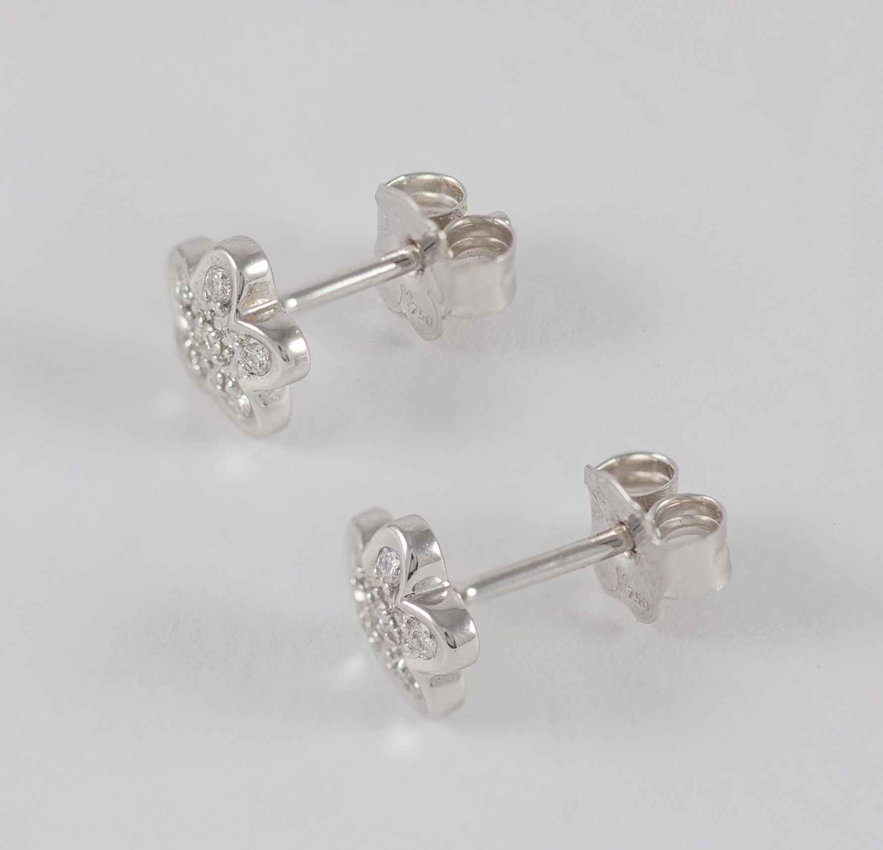 Pendientes Tous en oro blanco 18k y brillantes - Mayka Jewels