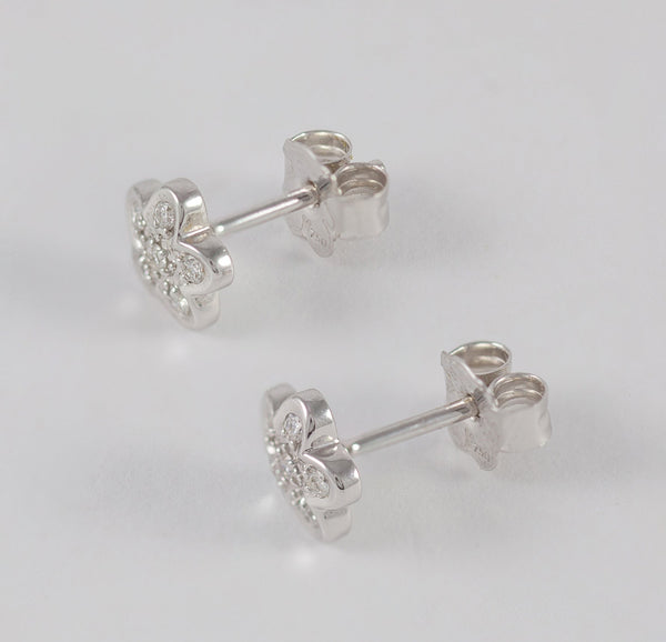 Pendientes Tous en oro blanco 18k y brillantes - Mayka Jewels