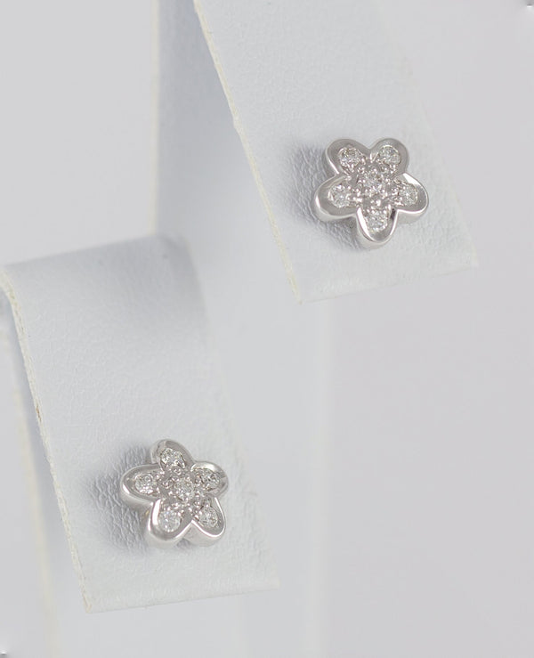 Pendientes Tous en oro blanco 18k y brillantes - Mayka Jewels