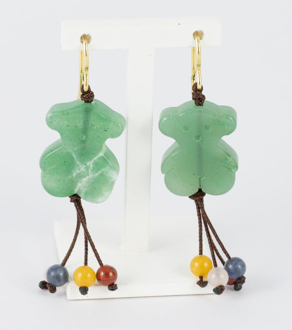 Pendientes Tous Tibet Jade en oro amarillo 18k - Mayka Jewels