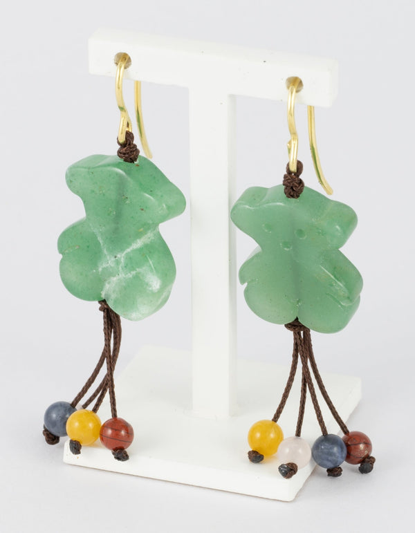 Pendientes Tous Tibet Jade en oro amarillo 18k - Mayka Jewels