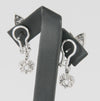 Pendientes en oro blanco 18k y 0.87ct brillantes