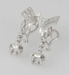 Pendientes en oro blanco 18k y 0.87ct brillantes