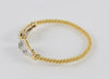 Pulsera antigua en oro amarillo 18k con zafiros y brillantes - Mayka Jewels