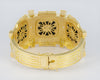 Pulsera brazalete en oro amarillo 18k y ónix - Mayka Jewels