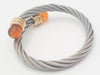 Pulsera de diseño en oro 18k y acero - Mayka Jewels