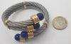 Pulsera de diseño en oro 18k y acero - Mayka Jewels