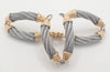 Pulsera de diseño en oro 18k y acero - Mayka Jewels