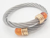Pulsera de diseño en oro 18k y acero - Mayka Jewels