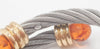 Pulsera de diseño en oro 18k y acero - Mayka Jewels