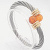 Pulsera de diseño en oro 18k y acero - Mayka Jewels