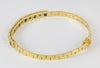 Pulsera de oro amarillo 18k con brillantes y zafiros - Mayka Jewels