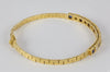 Pulsera de oro amarillo 18k con brillantes y zafiros - Mayka Jewels
