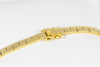 Pulsera de oro amarillo 18k con brillantes y zafiros - Mayka Jewels