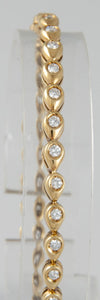 Pulsera en oro 18k con brillantes - Mayka Jewels