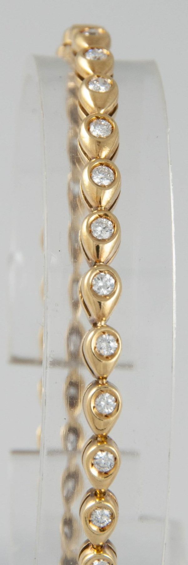 Pulsera en oro 18k con brillantes - Mayka Jewels