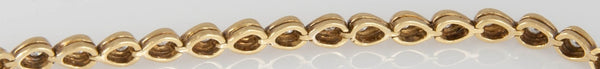 Pulsera en oro 18k con brillantes - Mayka Jewels