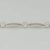 Pulsera en oro blanco 18k con brillantes - Mayka Jewels