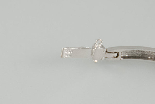 Pulsera en oro blanco 18k con brillantes - Mayka Jewels