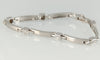 Pulsera en oro blanco 18k con brillantes - Mayka Jewels