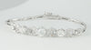 Pulsera en oro blanco 18k y 1.24ct brillantes - Mayka Jewels