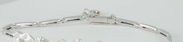 Pulsera en oro blanco 18k y 1.24ct brillantes - Mayka Jewels