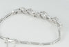 Pulsera en oro blanco 18k y 1.24ct brillantes - Mayka Jewels