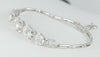 Pulsera en oro blanco 18k y 1.24ct brillantes - Mayka Jewels
