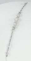 Pulsera en oro blanco 18k y 1.24ct brillantes - Mayka Jewels