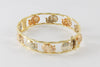Pulsera Graziella de oro amarillo y rosa 18k con elefantes - Mayka Jewels