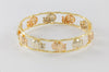 Pulsera Graziella de oro amarillo y rosa 18k con elefantes - Mayka Jewels