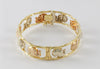 Pulsera Graziella de oro amarillo y rosa 18k con elefantes - Mayka Jewels