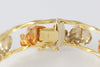 Pulsera Graziella de oro amarillo y rosa 18k con elefantes - Mayka Jewels