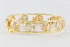 Pulsera Graziella de oro amarillo y rosa 18k con elefantes - Mayka Jewels