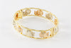 Pulsera Graziella de oro amarillo y rosa 18k con elefantes - Mayka Jewels