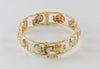 Pulsera Graziella de oro amarillo y rosa 18k con elefantes - Mayka Jewels